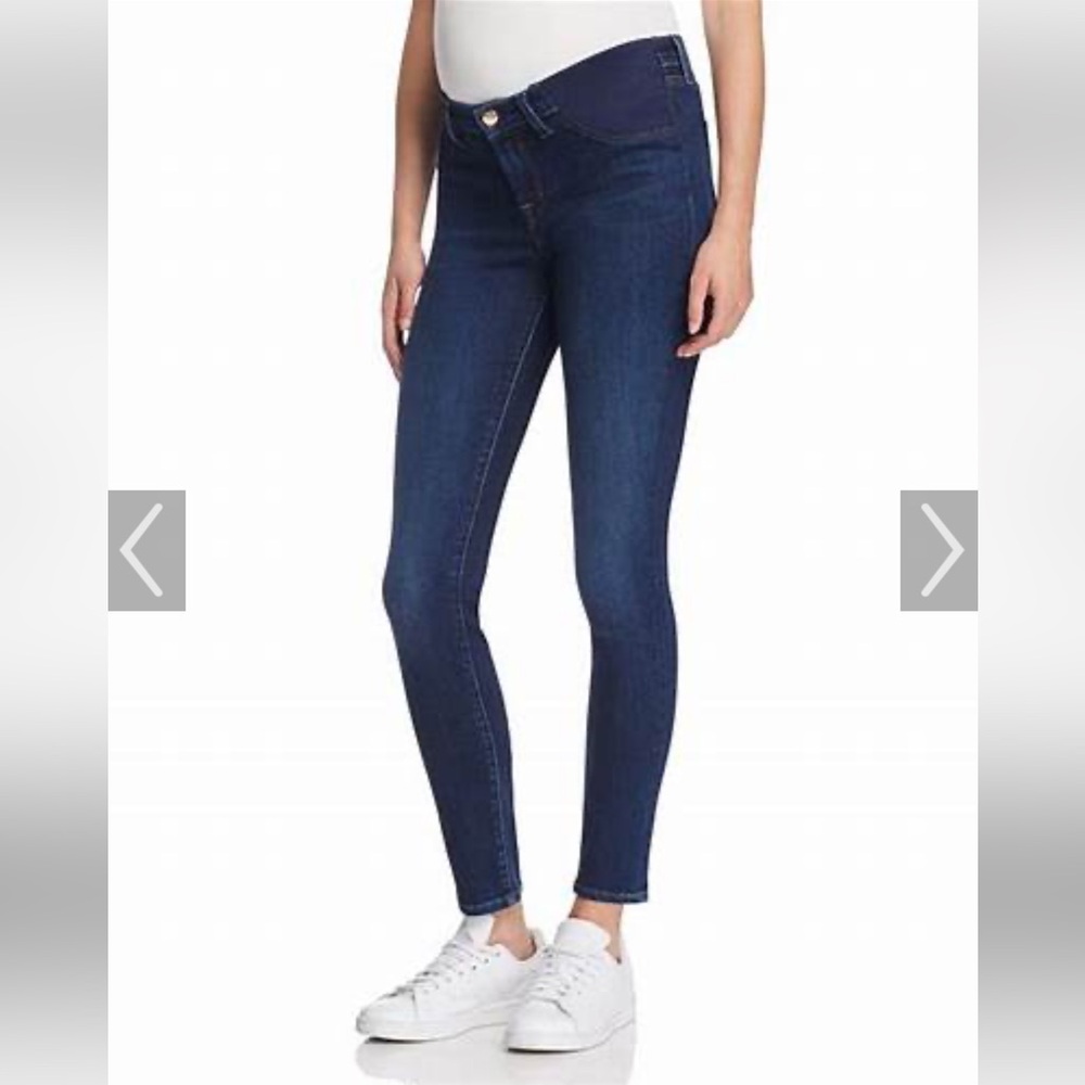 J Brand “Mama J” Maternity Dark Blue Straight Leg Jeans
